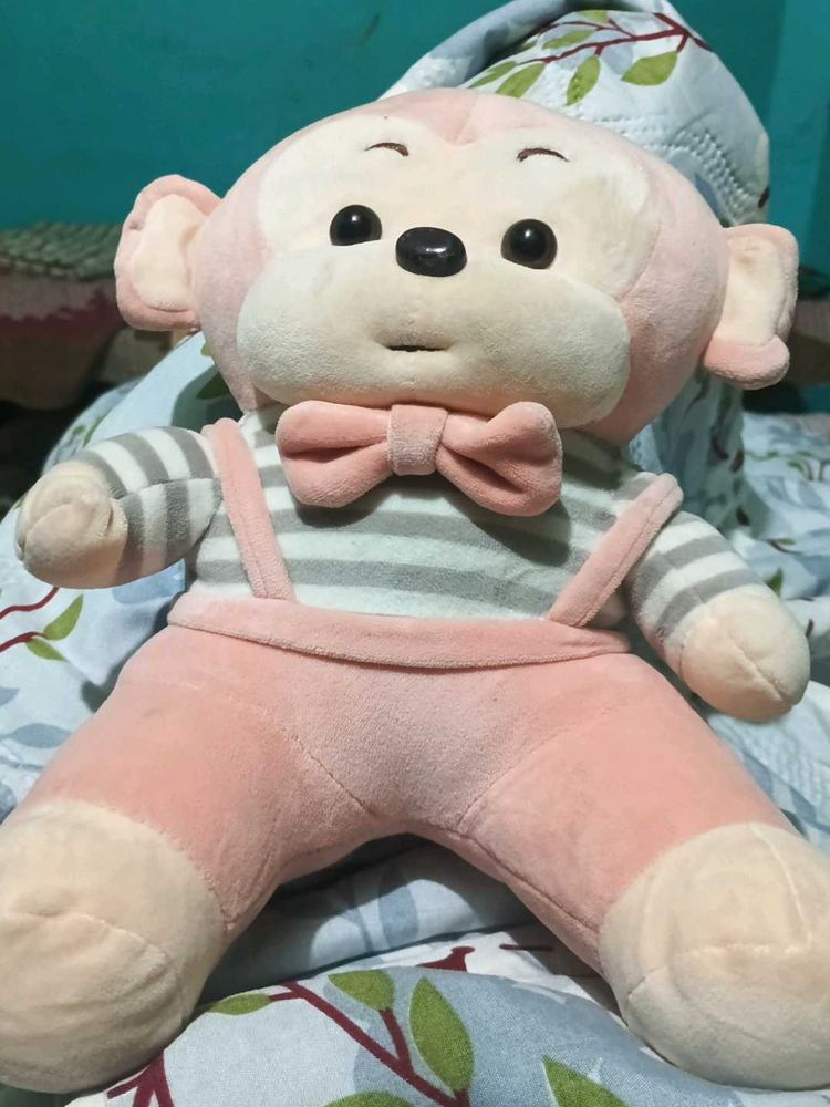 Cute Pink Monkey Plush Toy