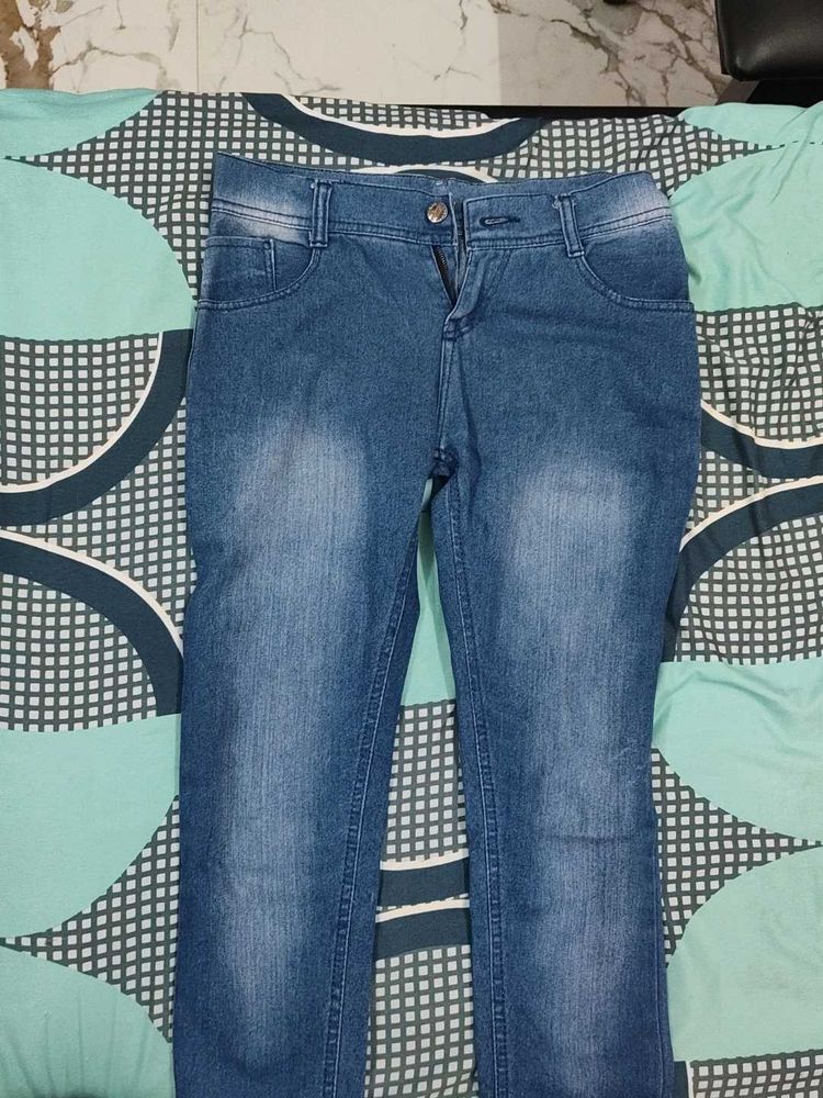 Blue Skinny Fit Denim Jeans