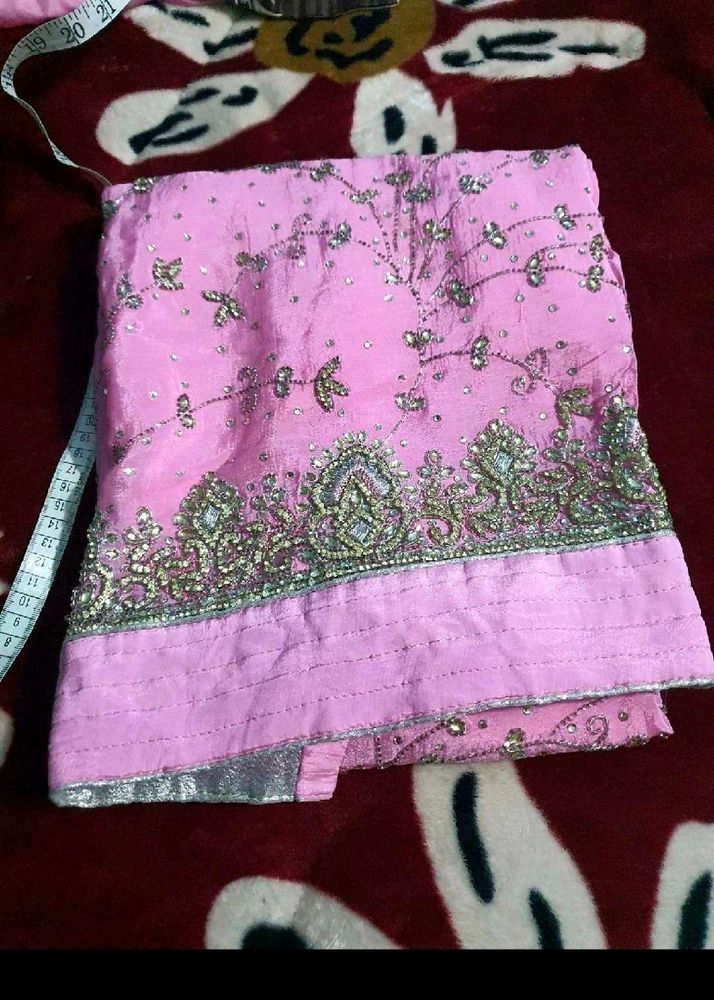 Beautiful hand work baby Pink Suit