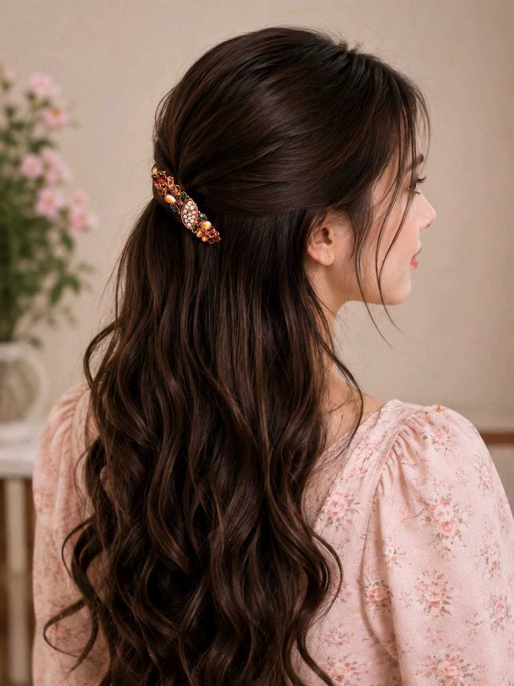 Vintage Bejeweled Hair Clip