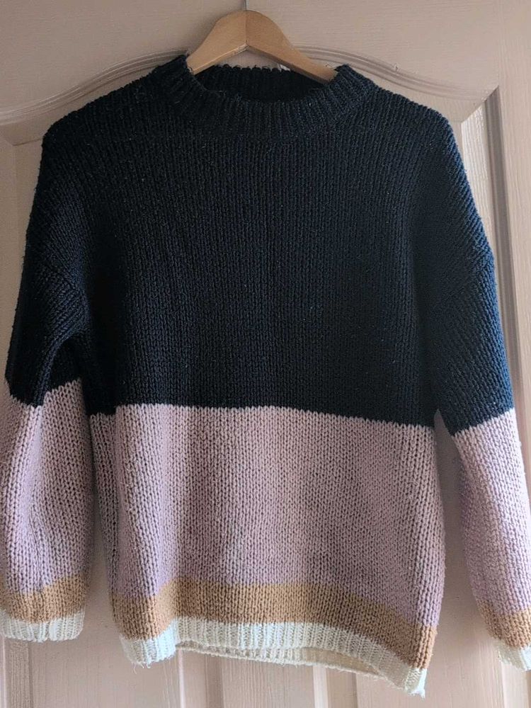 Redtape Color Block Knit Sweater