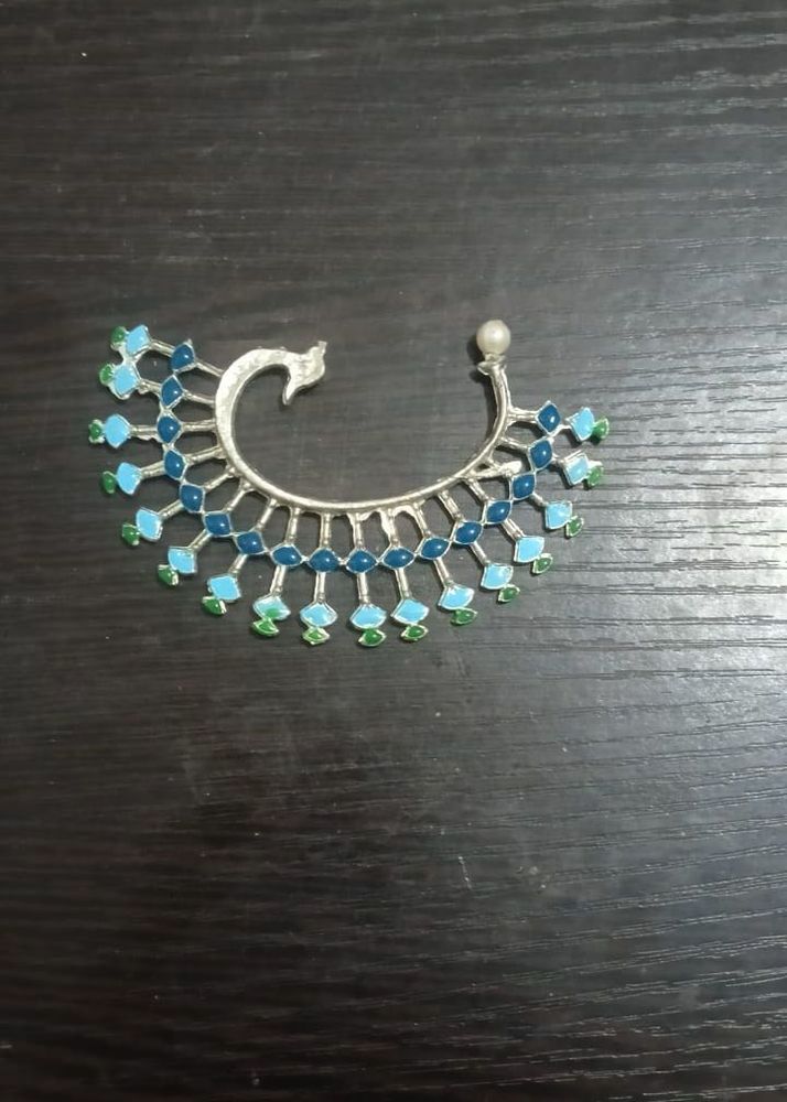 Elegant Peacock Inspired Ear Cuff