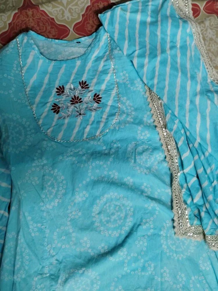Beautiful Sky Blue Kurta Set
