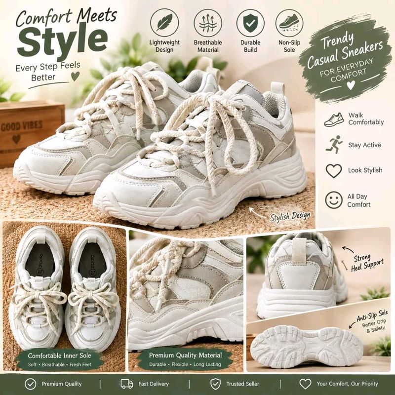 Trendy Chunky Sneakers for Everyday Comfort