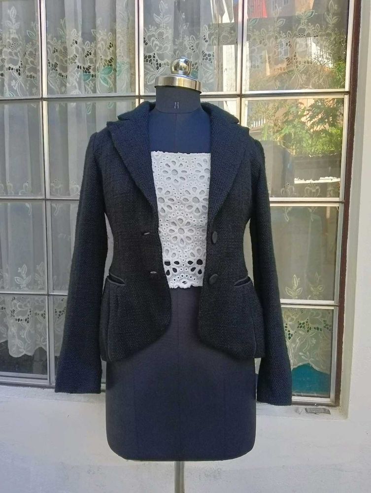 Black Tweed Coat