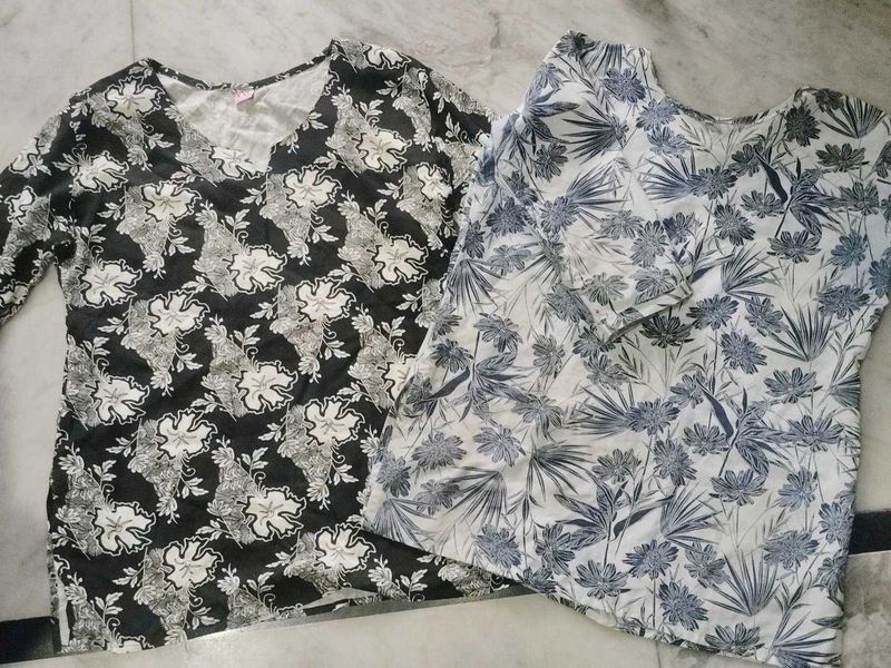 Floral Print Top Set of 2
