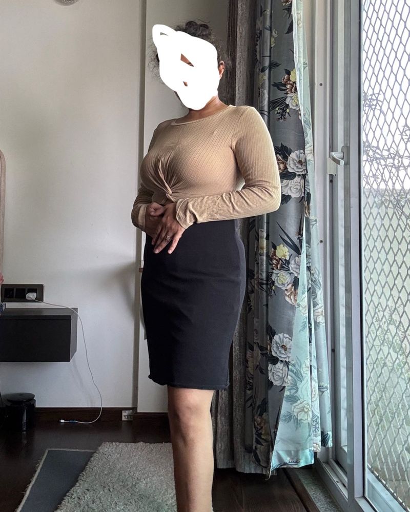 Ribbed Long Sleeve dress