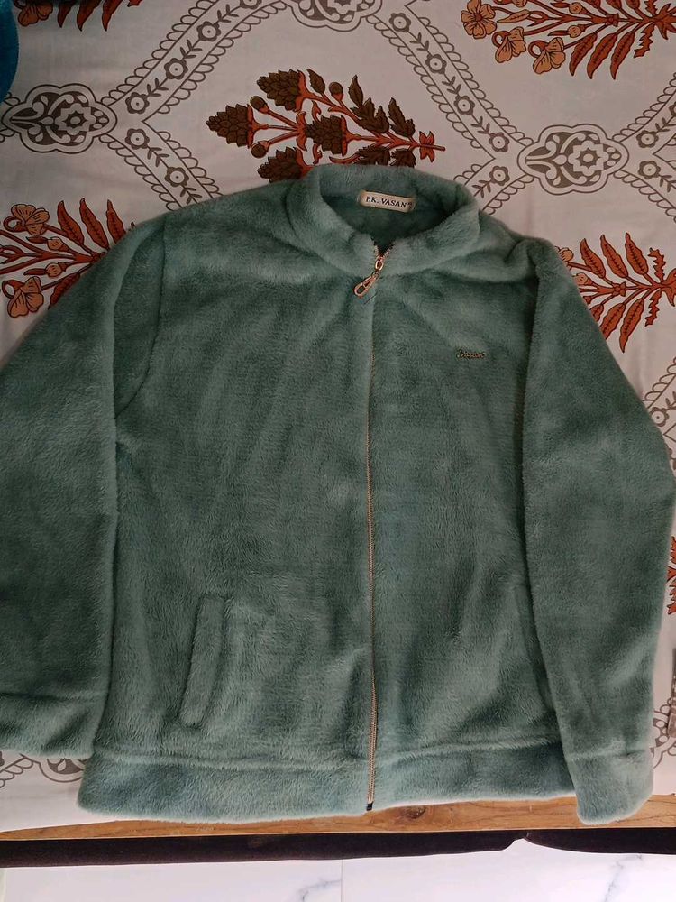 Fuzzy Green Jacket