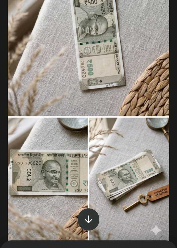 original 500 Rs note unique no786