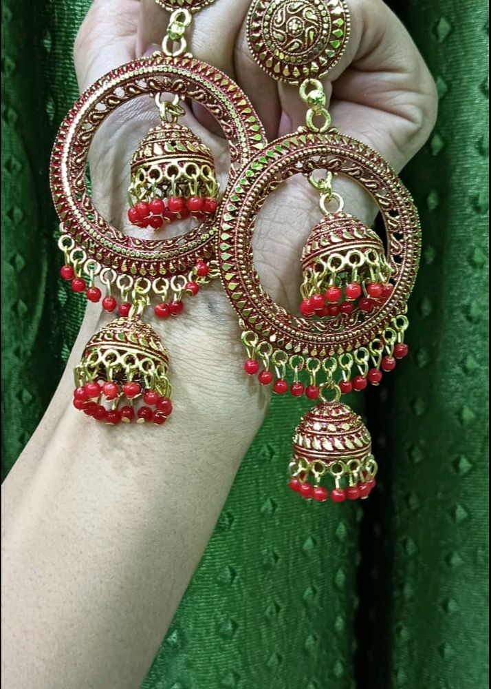 🔥long party wear Jhumka earring