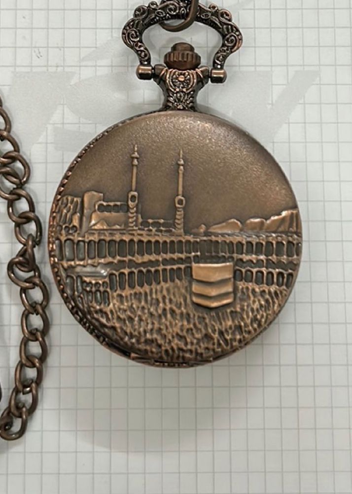 ANTIQUE MECCA MASJID Pocket Watch NOT WORKING