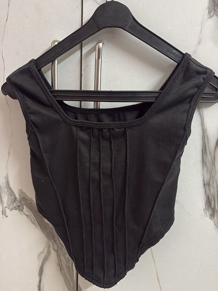 Black Corset Style Top