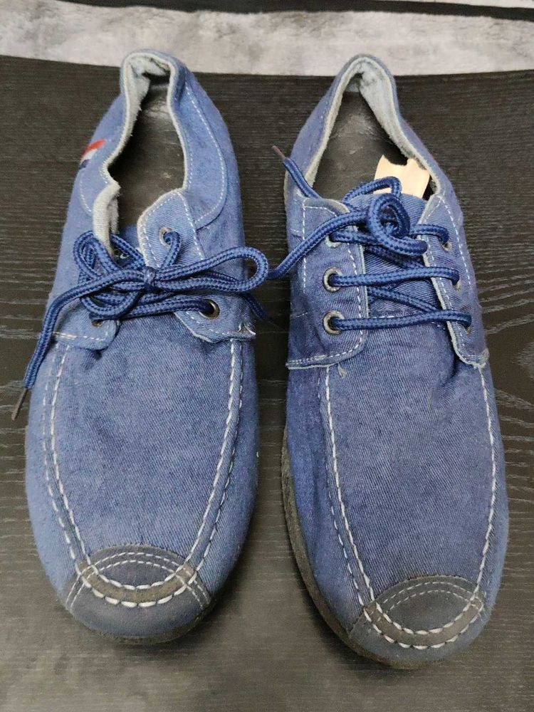 Blue Denim Casual Shoes