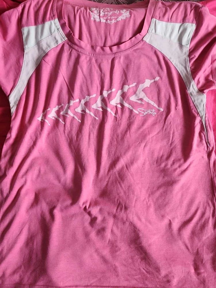 Pink Graphic Print T-Shirt