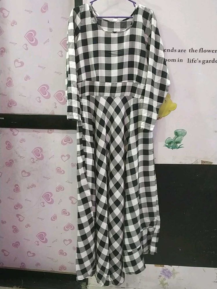 Checkered Maxi Dress