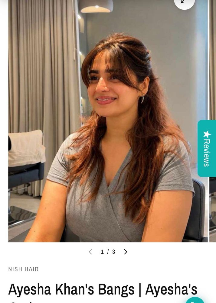 NISH HAIR Clip-in Hairline with Curtain Bangs