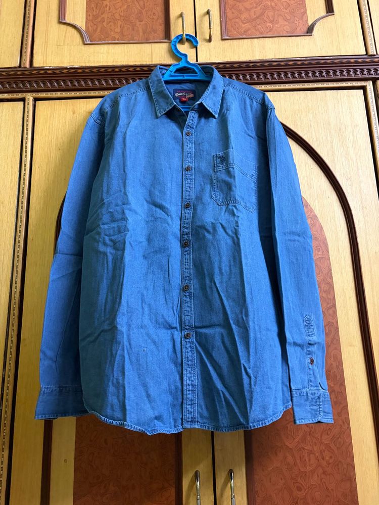 Men's Blue Denim Shirt