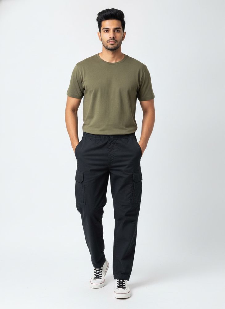 Men's Black Cargo Pants