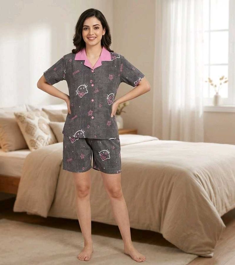 Cute Hello Kitty 3 piece night Set