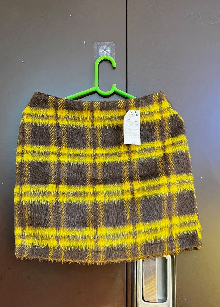 Cozy Plaid Mini Skirt