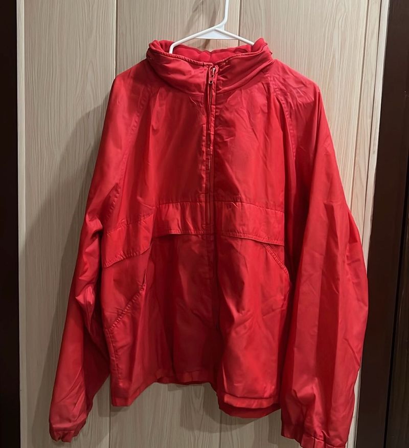 Red Windbreaker Jacket