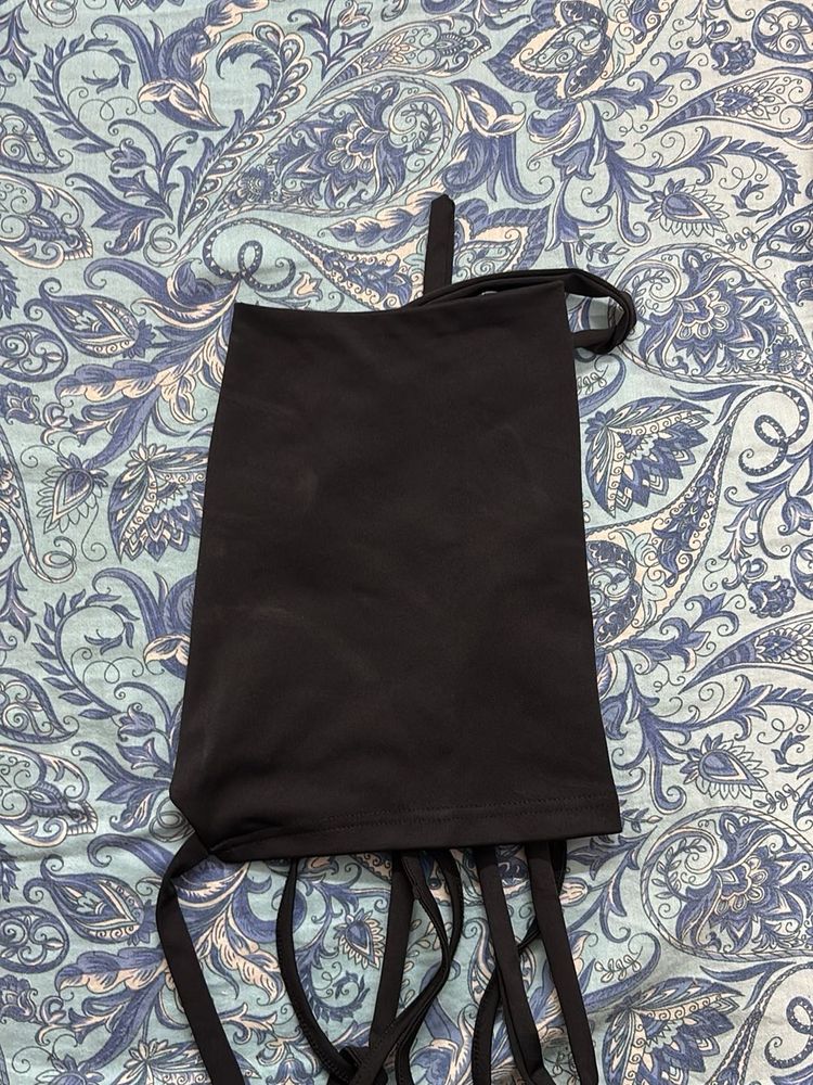 Unique Black Backpack with Fringe Detail