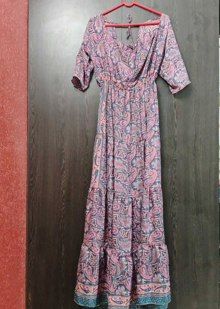Bohemian Paisley Maxi Dress