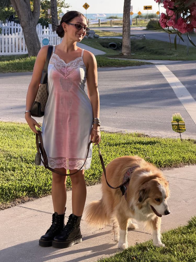 Lace Trim Slip Dress