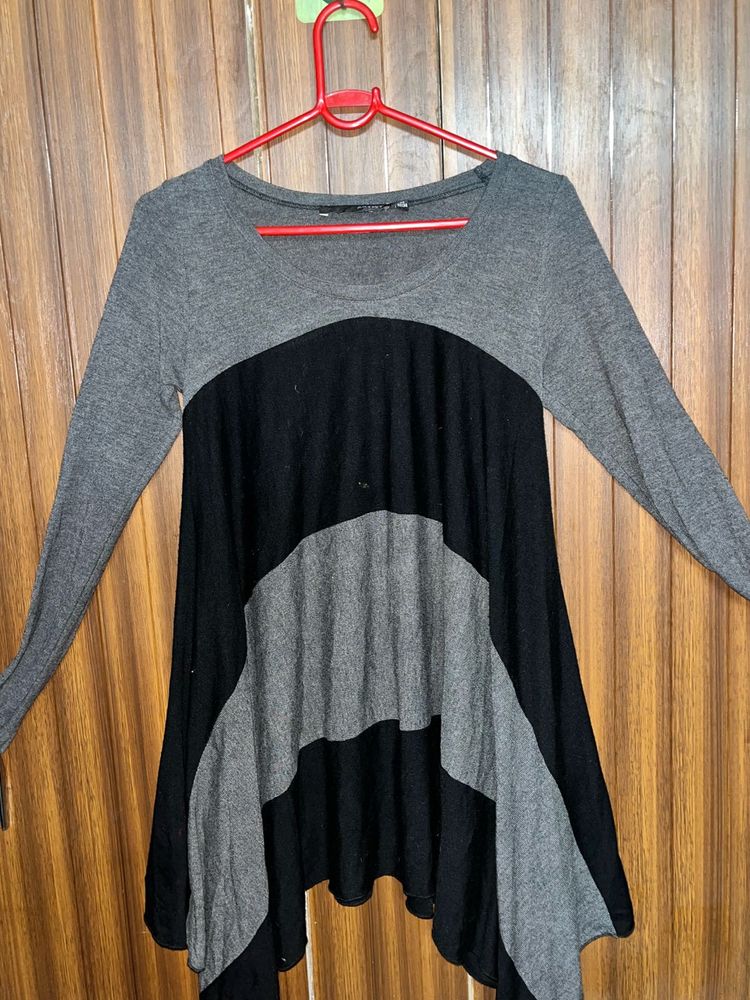 Chic Asymmetrical Tunic Top