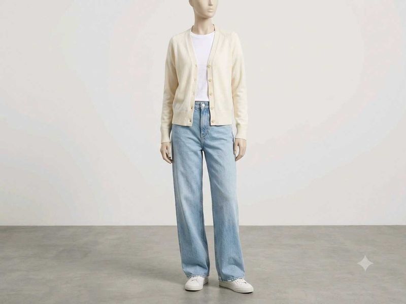 Cottage core Cream Cardigan