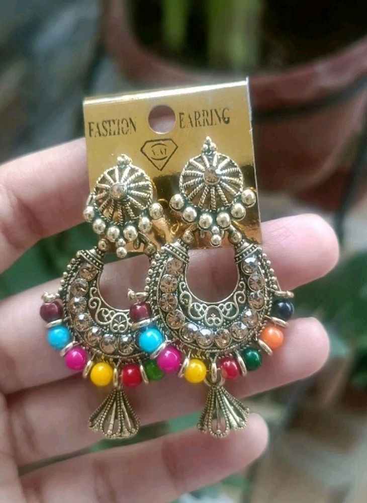 Multi Colour Earrings