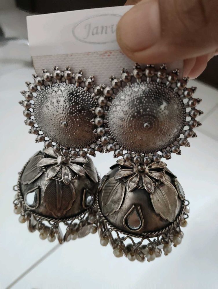 Oxidized Big Jhumka
