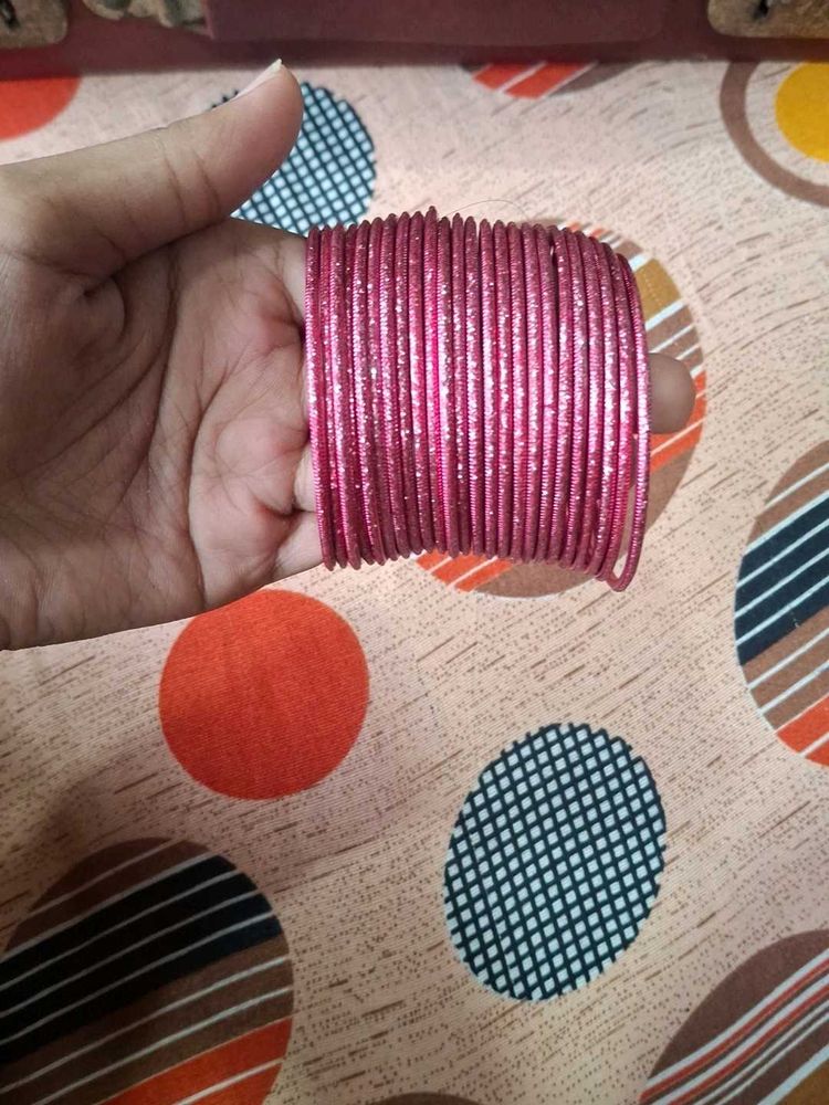 Sparkly Pink Bangles
