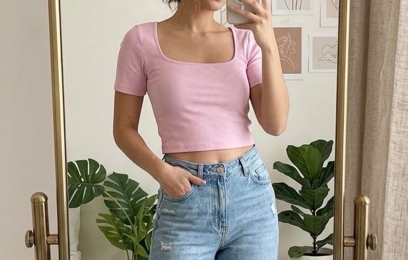 H&amp;M Pink Cropped Top- 10%off just for today
