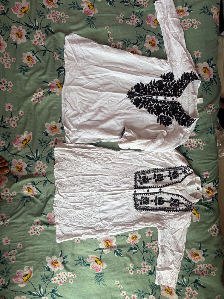 white kurti for sisters / besties