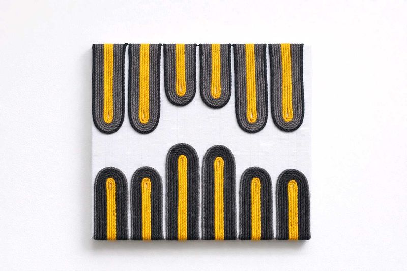 Modern Yarn Art Wall Hanging