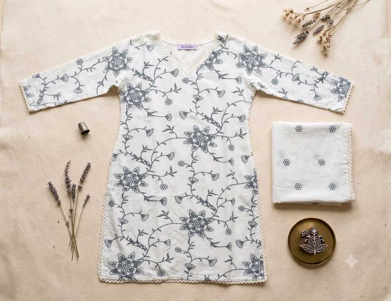 Elegant Floral Kurta Set