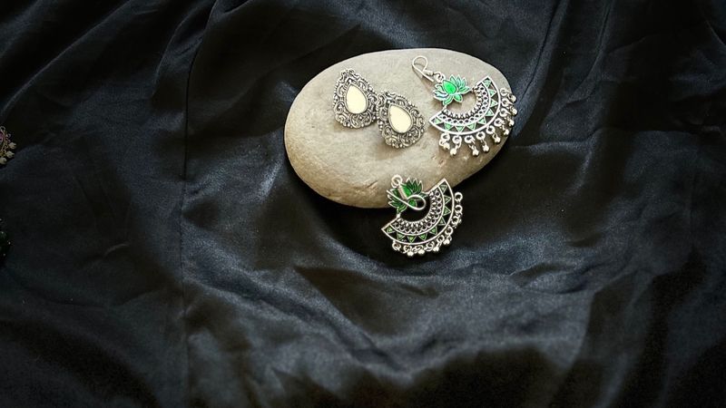 Combo Offer Oxidized Earrings