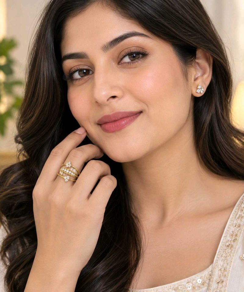 Stunning Gold-Tone Statement Ring