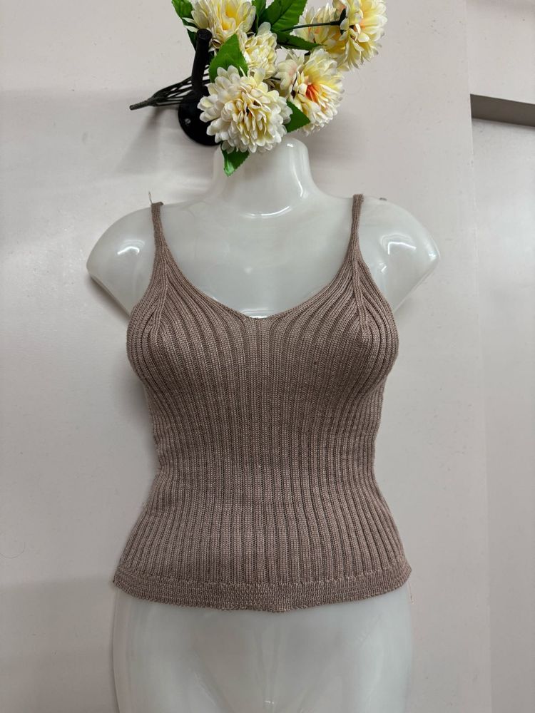 Ribbed Dusty Pink Tank Top