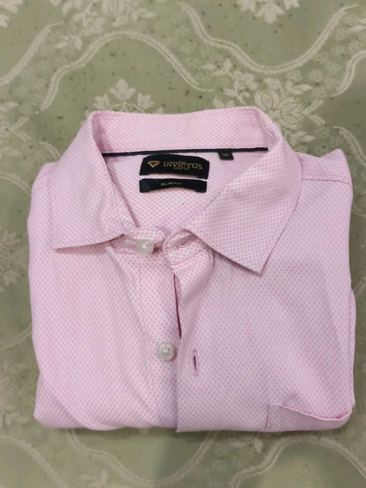 Invictus Pink Slim Fit Dress Shirt