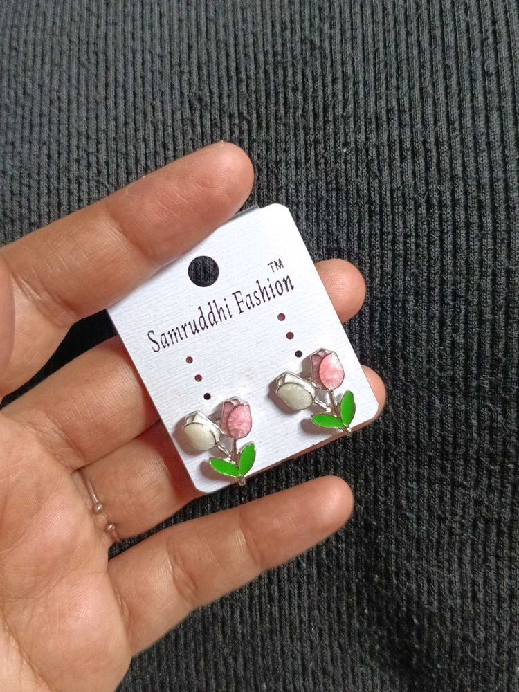 Cute Tulip Stud Earrings