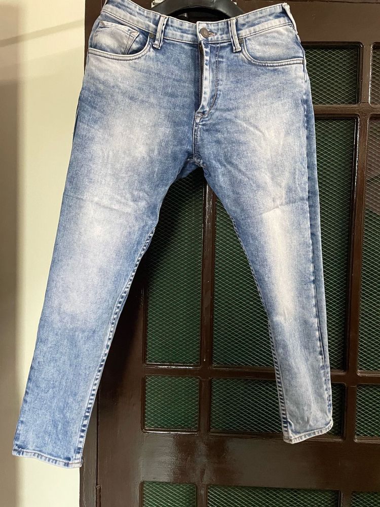 Used HERE&amp;NOW Light Blue Faded Jeans