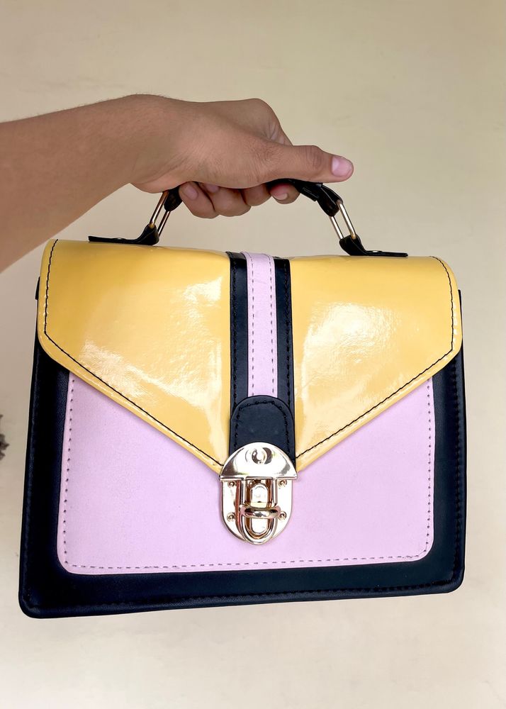 Classic Handbags 👜 Yellow And Pink