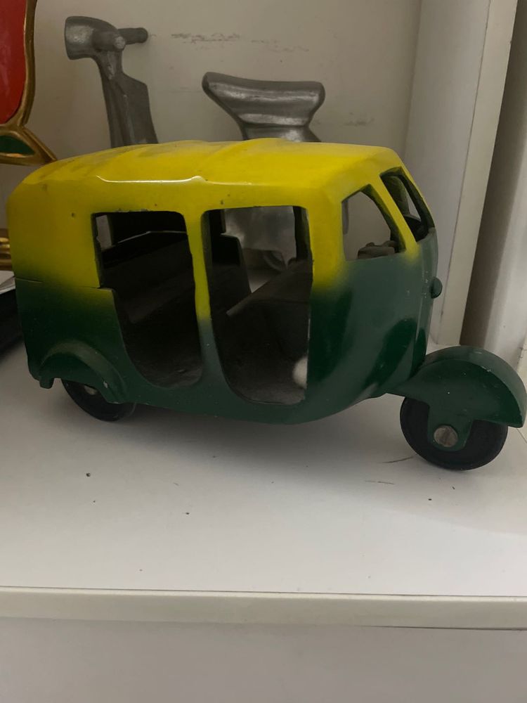 Vintage Metal Toy Rickshaw