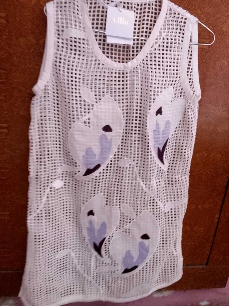 Trending Net Top Or  Bodycon Mini