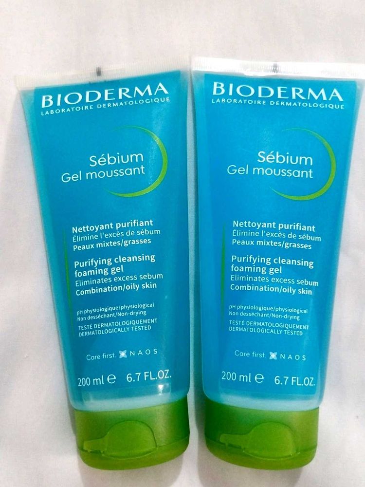 Bioderma Sebium Purifying Cleansing Gel 200mlX2