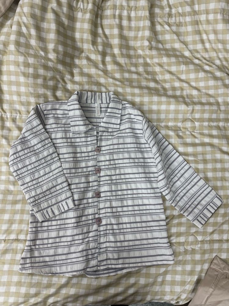 Striped Button-Up Shirt