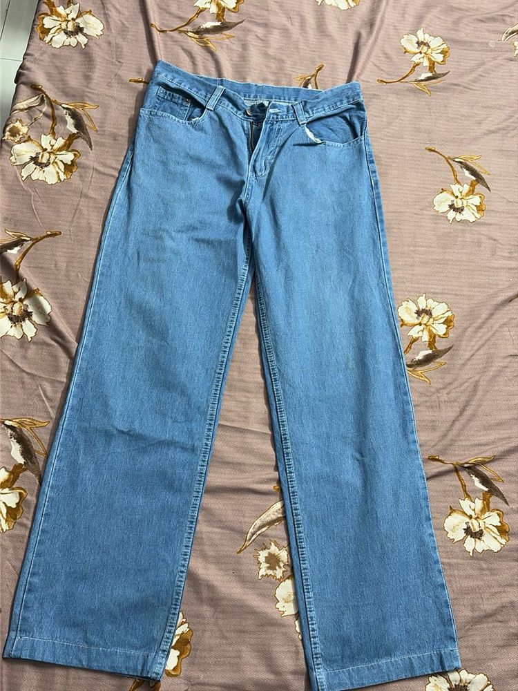 Light Wash Wide Leg Jeans