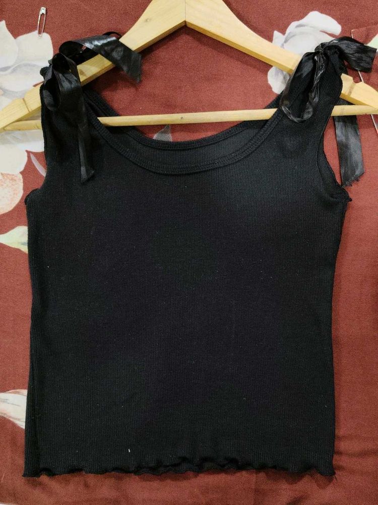 Meesho Bow Crop Top